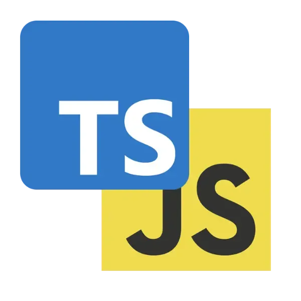 JavaScript and TypeScript logos